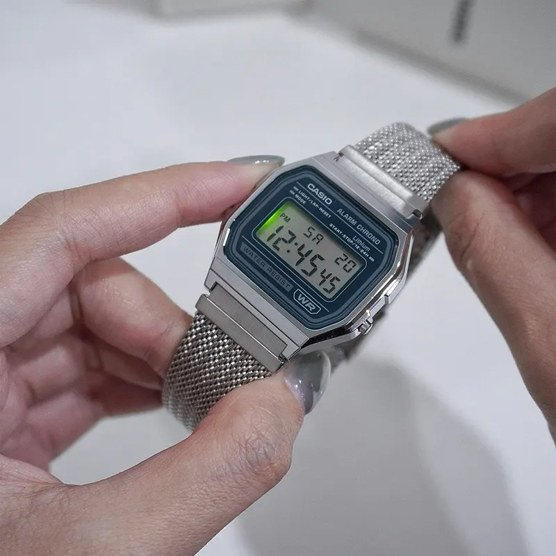 Casio Classic Vintage Digital Dial Mesh Men's Watch- A158WEM-3